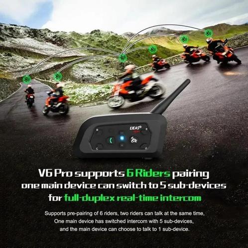 Bluetooth Motorfiets Intercom, Motoren, Kleding | Motorhelmen, Ophalen of Verzenden