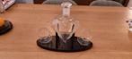 Whiskey decanter met 2 glazen, Ophalen, Gebruikt, Kristal, Glas of Glazen