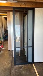 Opdek steellook deur 83x231.5 cm rechtshang rookglas nr 154