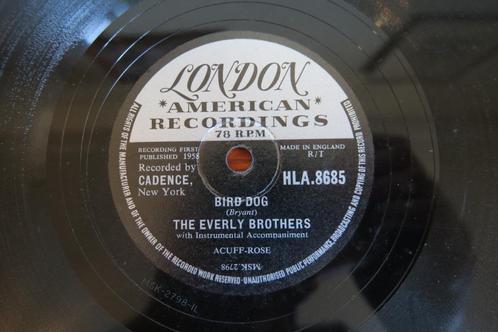 The Everly Brothers Bird dog 78 toeren 78rpm wurlitzer hits, Cd's en Dvd's, Vinyl | Rock, Gebruikt, Rock-'n-Roll, 10 inch, Ophalen of Verzenden