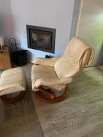 Relaxfauteuil met hocker van Himolla, Ophalen, Gebruikt, 75 tot 100 cm, Modern