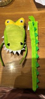 Krokodil Haarband & Staart - Carnaval, Ophalen of Verzenden, Zo goed als nieuw, 110 t/m 116, Jongen of Meisje