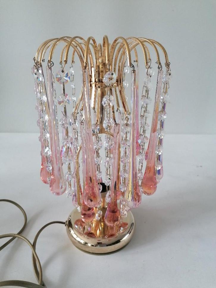 Hollywood regency teardrop tafellampje venini ? izgst, Antiek en Kunst, Antiek | Lampen, Ophalen of Verzenden