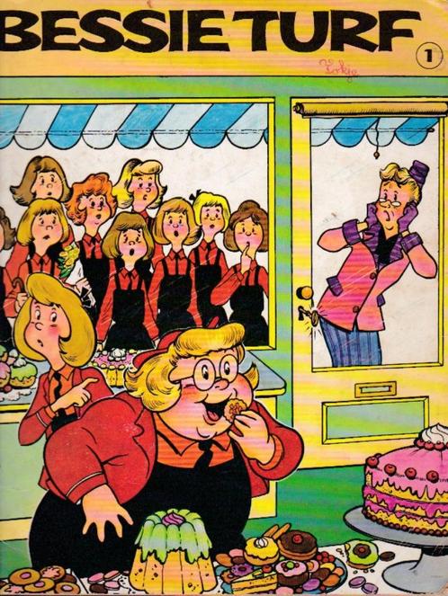 1e druk - Bessie Turf - nr. 1 - 1966 - Ballonstrip, Boeken, Stripboeken, Gelezen, Eén stripboek, Ophalen of Verzenden