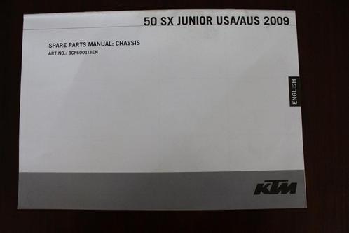 KTM 50SX Junior 2009 Chassis parts list 50 SX, Motoren, Handleidingen en Instructieboekjes, Overige merken, Ophalen of Verzenden