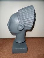 Beeld Afrikanisme - Art Deco periode - Steen, Verzamelen, Beelden en Beeldjes, Ophalen, Zo goed als nieuw, Mens