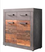 Landelijke Woonkamer Set - Dressoir, Tafel, TV Meubel, Met deur(en), 200 cm of meer, 25 tot 50 cm, Ophalen