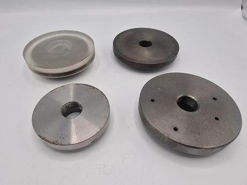 4x backplate  Myford ML-7 Super-7 ML-7R, Doe-het-zelf en Verbouw, Draaibanken, Zo goed als nieuw, Metaaldraaibank, Ophalen of Verzenden