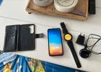 Samsung galaxy s23 met krasje in beeld + sMsung smart watch, Zwart, Ophalen of Verzenden, Zo goed als nieuw, Galaxy S23