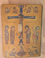 Byzantijns kruisigingspaneel, Antiek en Kunst, Antiek | Religie, Ophalen of Verzenden