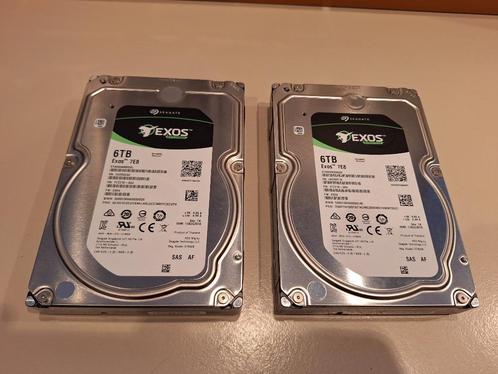 2x Seagate EXOS 7E8 - 6TB SAS, Computers en Software, Harde schijven, Zo goed als nieuw, Desktop, Intern, HDD, SAS, Ophalen of Verzenden