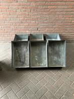 Mooie zinken philps bakken, aanbieding nu 10 voor 100 euro., Ophalen, Gebruikt, Krat, Minder dan 35 cm