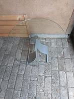 Rolf Benz Glazen Bijzettafel, Huis en Inrichting, Minder dan 55 cm, Gebruikt, Rond, Glas