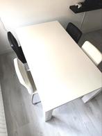 Witte eettafel -160x90 - gebruikt, Ophalen, Overige materialen, Gebruikt, 50 tot 100 cm