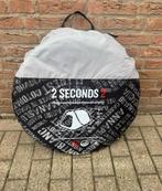 Quechua 2 persoons pop-up tent zwart grijs in hoes, Caravans en Kamperen, Ophalen of Verzenden, Zo goed als nieuw, Tot en met 2