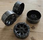 Lego 55817 Wheel Wagon Viking 4 st Spackle Black-Silver, Ophalen of Verzenden, Zo goed als nieuw, Losse stenen, Lego