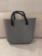 Obag tas grijs met zwarte hengsels, Sieraden, Tassen en Uiterlijk, Tassen | Damestassen, Ophalen of Verzenden, Gebruikt, Grijs