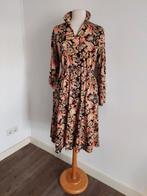 Vintage handmade jurk free size, Bruin, Maat 42/44 (L), Ophalen of Verzenden, Zo goed als nieuw