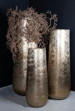 LUXE ALUMINIUM VAAS BLOEMPOT GOUD of ZWART PLANTENBAK POT, Pietseweg 13A Oud Gastel, Info@ptmd.nl, Rond, Metaal