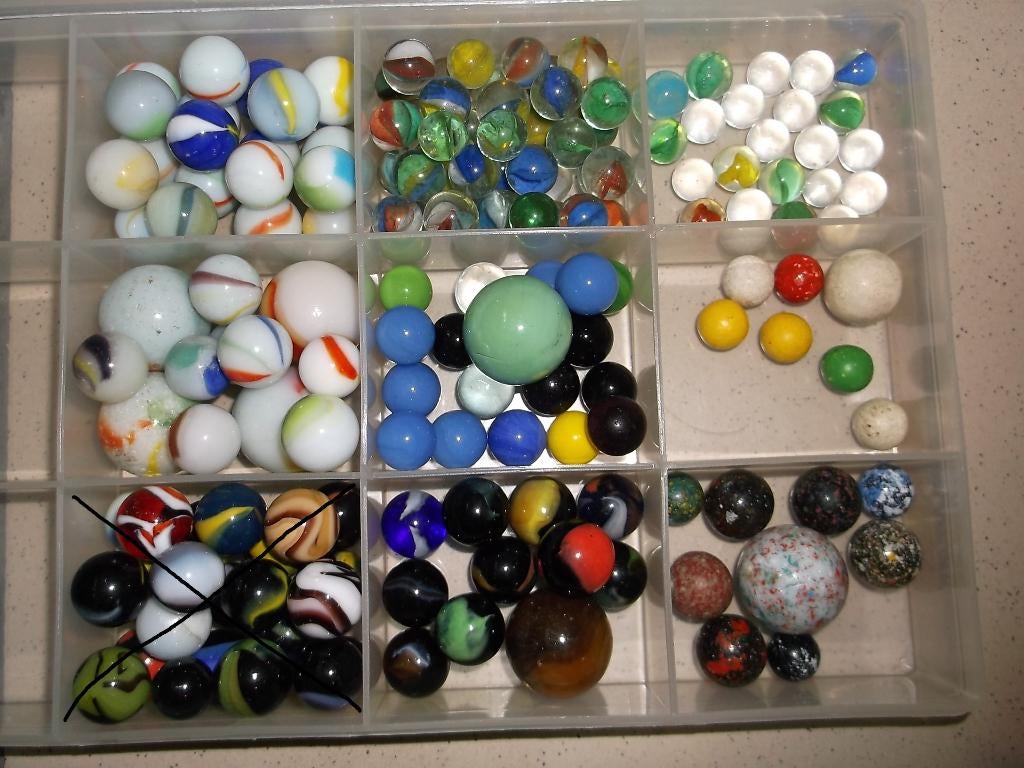 Oude Knikkers, Antiek en Kunst, Antiek | Speelgoed, Ophalen of Verzenden