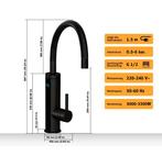 HOGART 230V elektrische kraan met doorstroomverwarmer, Ophalen of Verzenden, Zo goed als nieuw, Kraan