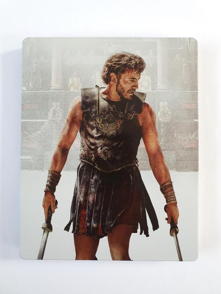 Gladiator II - 4K Ultra HD (3 disc STEELBOOK), Cd's en Dvd's, Blu-ray, Zo goed als nieuw, Actie, Ophalen of Verzenden