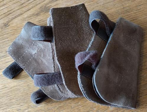 3 x leren polsbeschermers met klittenband-sluiting, Sieraden, Tassen en Uiterlijk, Overige Accessoires, Zo goed als nieuw, Ophalen of Verzenden