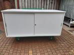 Stalen kast met schuifdeuren, Tuin en Terras, Bergingen en Tuinkasten, Ophalen of Verzenden, Gebruikt, Metaal, Overige typen