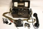bundeswehr veld telefoon met toebehoren bakeliet duitsland, Verzamelen, Ophalen of Verzenden, Landmacht, Duitsland, Overige typen