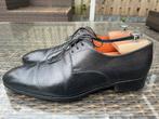 Santoni veterschoenen model 11401 maat 10 UK/EU 44, gedragen, Zwart, Ophalen of Verzenden, Santoni, Gedragen