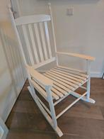 Schommelstoel, Huis en Inrichting, Ophalen, Gebruikt, Wit, Hout