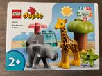 Lego Duplo 10972 wild animals of Africa compleet, Ophalen of Verzenden, Zo goed als nieuw, Complete set, Duplo