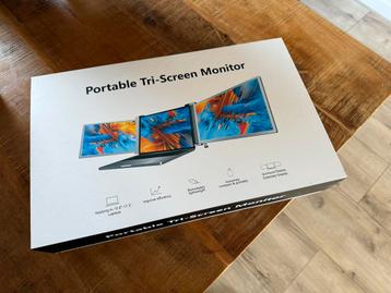 Portable Tri Screen Monitor – bijna nieuw!  beschikbaar voor biedingen