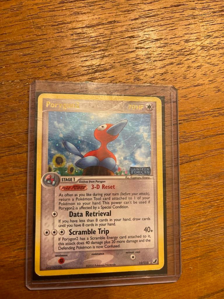 Porygon2 - Unseen Forces 12/115, Ophalen of Verzenden, Gebruikt, Losse kaart, Foil