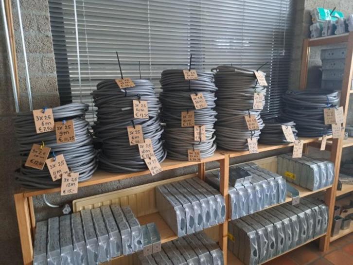 elektrakabel, grondkabel, kabel, diverse lengtes., Doe-het-zelf en Verbouw, Elektra en Kabels, Gebruikt, Kabel of Snoer, Ophalen