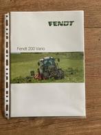 Folder fendt 200 vario, Ophalen of Verzenden, Nieuw, Folder
