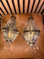 Twee Wandlampjes kristal – Jaren 60, Huis en Inrichting, Lampen | Wandlampen, Ophalen of Verzenden, Zo goed als nieuw