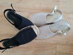 2 paar sandalen beige zwart, Ophalen of Verzenden, Zo goed als nieuw, Zwart, Sandalen of Muiltjes
