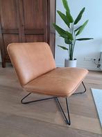 Leren brede design fauteuil smile zonder armleuning, Huis en Inrichting, Fauteuils, Ophalen, Zo goed als nieuw, 75 tot 100 cm