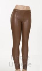 Norfy LeatherLook Legging Bruin maat 40, 42 en 44 (995), Kleding | Dames, Leggings, Maillots en Panty's, Legging, Bruin, Nieuw