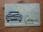Ford Cortina 1200 instructieboekje, Auto diversen, Ophalen of Verzenden