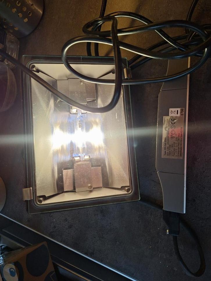Quartz Halogeen Schijnwerper met Philips Voorschakelaar, Tuin en Terras, Buitenverlichting, Gebruikt, Ophalen of Verzenden