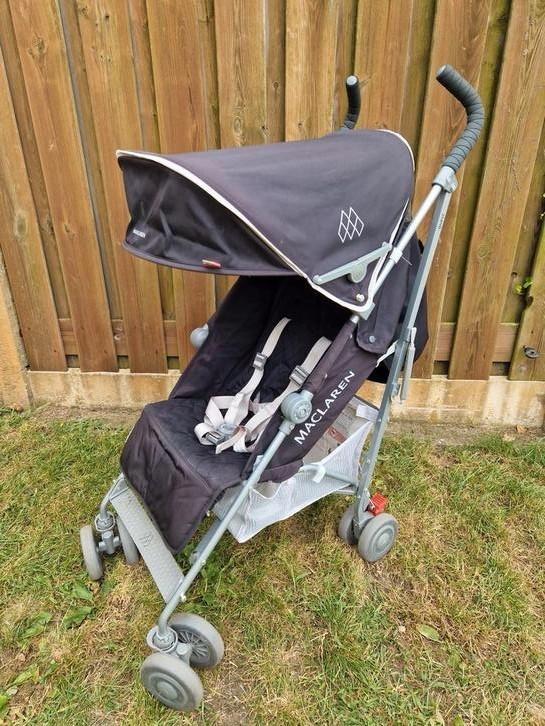 Maclaren buggy in heel goede staat, Kinderen en Baby's, Buggy's, Zo goed als nieuw, Maclaren, Regenhoes, Verstelbare rugleuning
