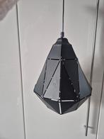 Zwarte Metalen Plafondlamp Hanglamp, Ophalen of Verzenden, Zo goed als nieuw, Metaal, Minder dan 50 cm