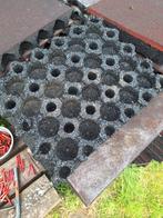 Rubber tegels 40x40 en partij 20x40, Tuin en Terras, Grind, Keien en Split, Ophalen of Verzenden, Zo goed als nieuw, Overige materialen