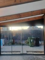 Glazen schuifdeuren 2 h202 b315.4panelen nette staat., Tuin en Terras, Overkappingen, Ophalen of Verzenden, Zo goed als nieuw