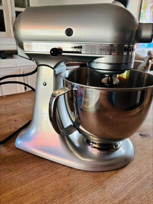 Kitchenaid mixer zilver/grijs, Witgoed en Apparatuur, Keukenmixers, Zo goed als nieuw, 4 liter of meer, Ophalen of Verzenden