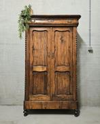 Antieke brocante Biedermeier meidenkast vintage linnenkast, Antiek en Kunst, Ophalen of Verzenden
