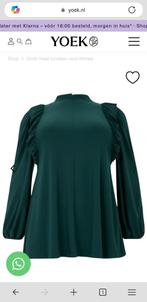 Groene tuniek met ruches - YOEK - Maat  4648, Kleding | Dames, Maat 46/48 (XL) of groter, Nieuw, Ophalen of Verzenden, YOEK