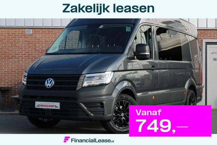 Volkswagen Crafter 35 Dubbel Cabine 2.0 TDI 140PK L3H3 |LED|, Auto's, Bestelauto's, Bedrijf, Lease, Financial lease, ABS, Achteruitrijcamera